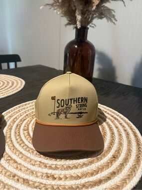 Two-Tone Brown & Khaki Trucker Hat